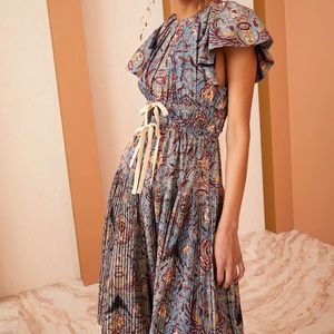 ULLA JOHNSON DELMARA DRESS - ETHER Size 6 NWT